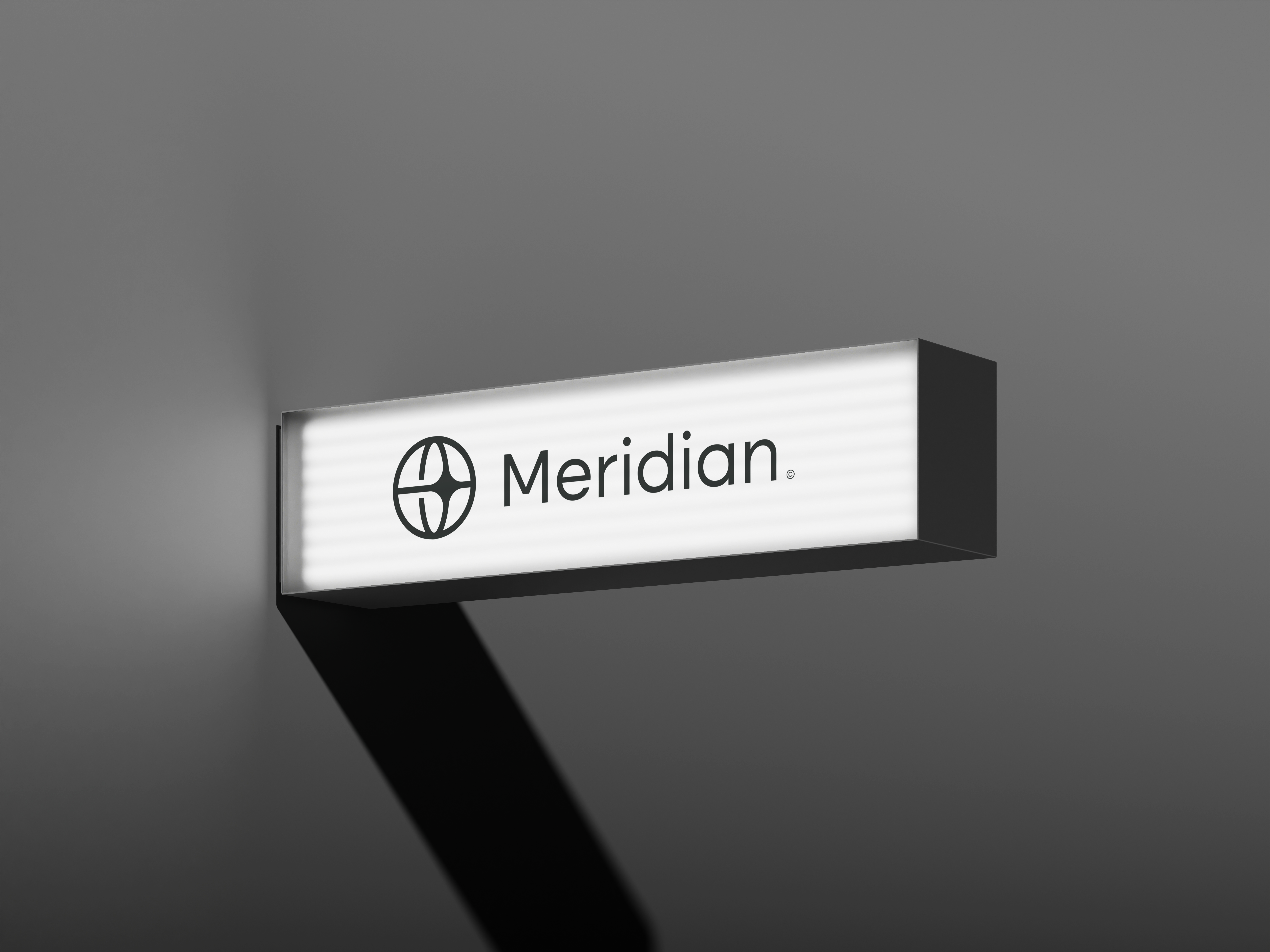 Meridian light-up sinage