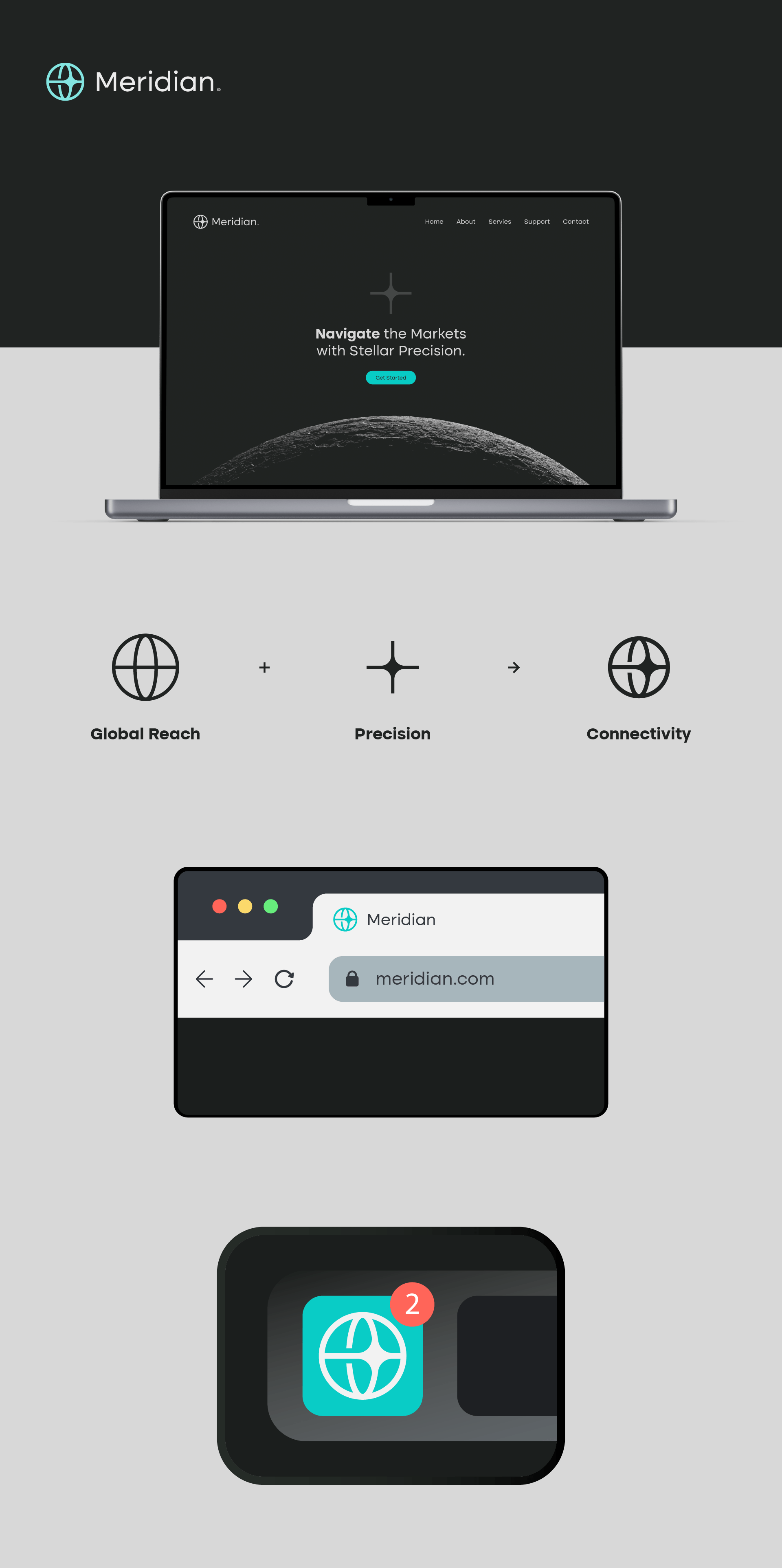 Meridian brand identity system overview