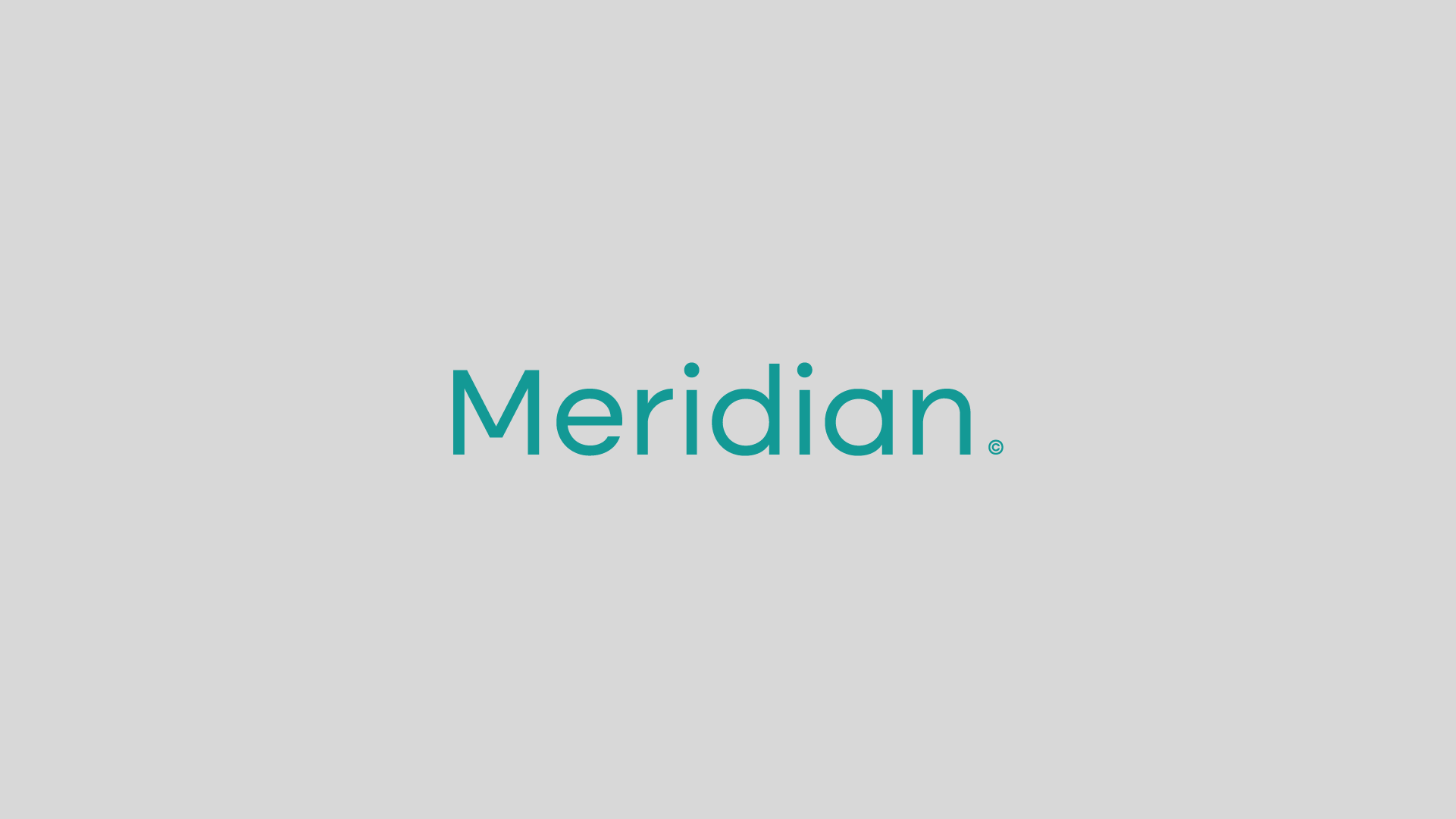Meridian logo mark on dark background