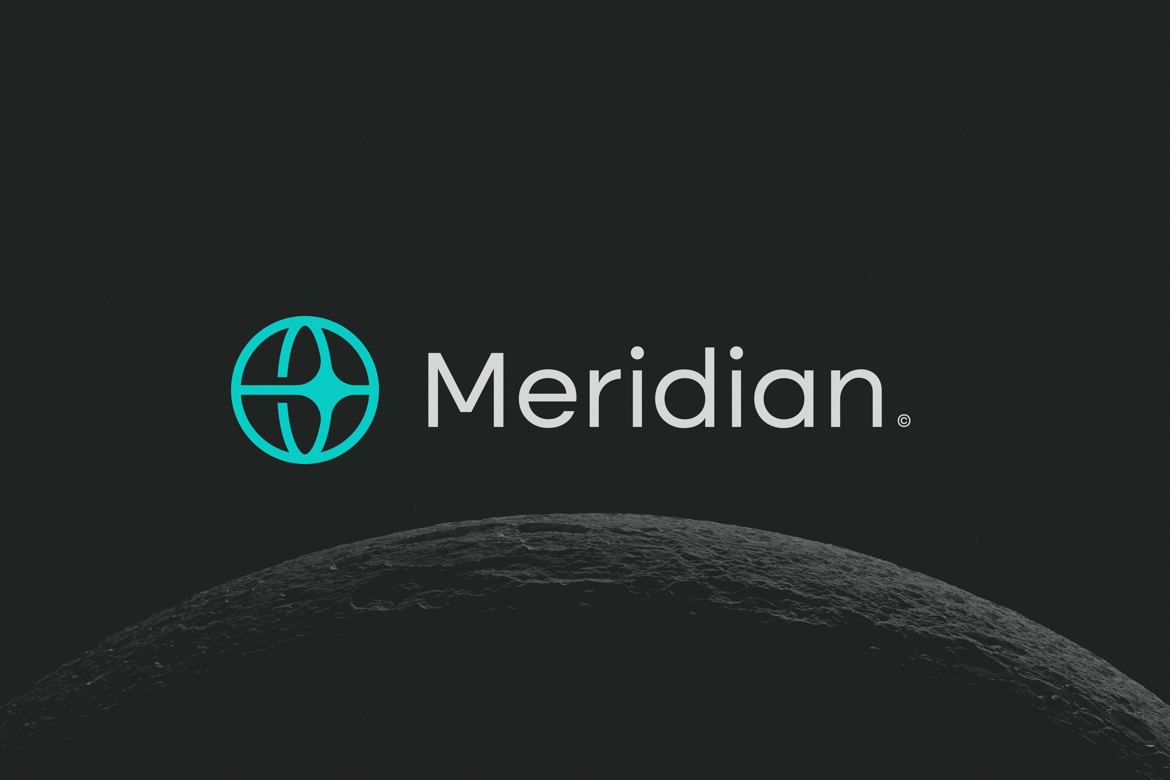 Meridian hero — brand identity by Outland Studio