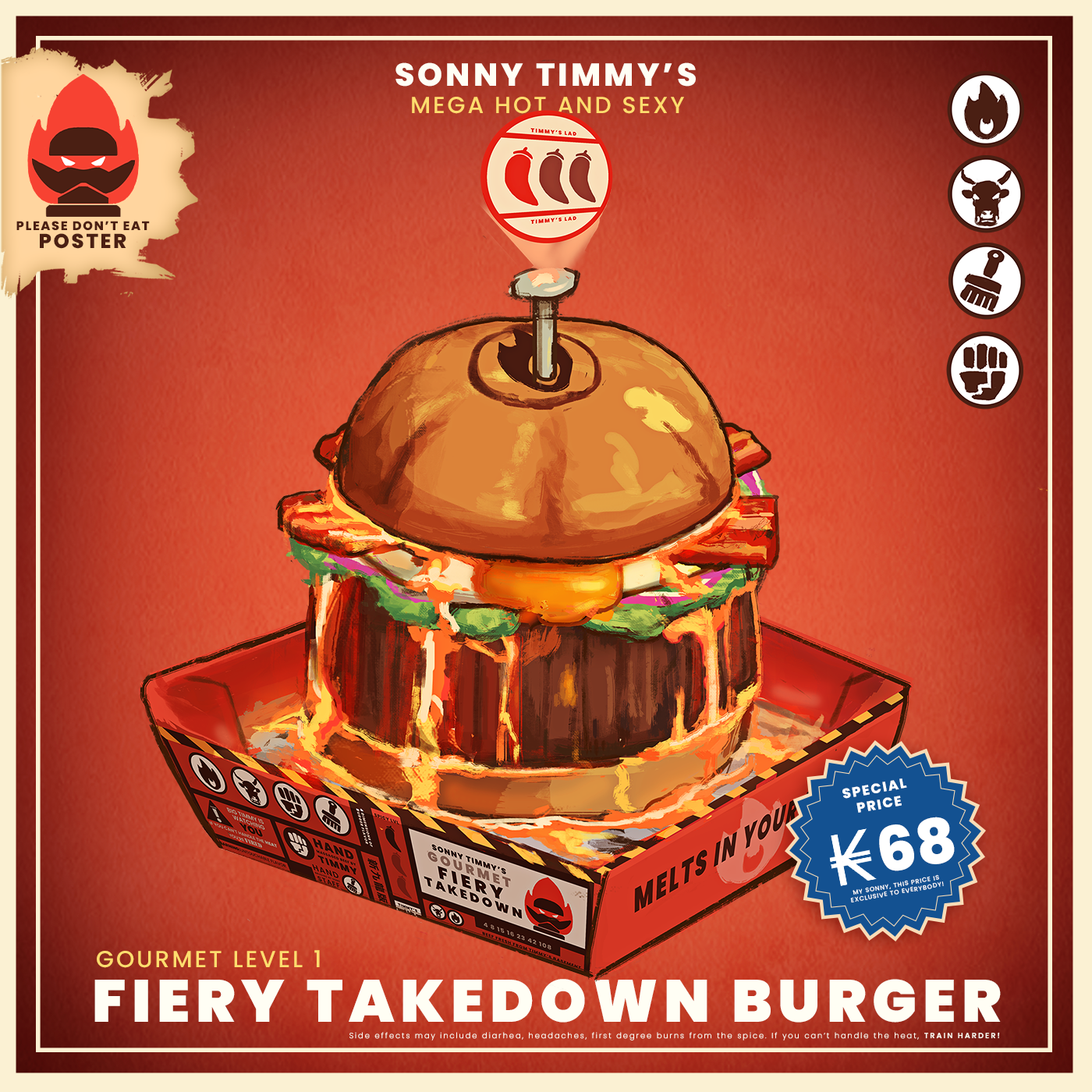 New Kowloon Vagrant — Fiery Takedown illustration