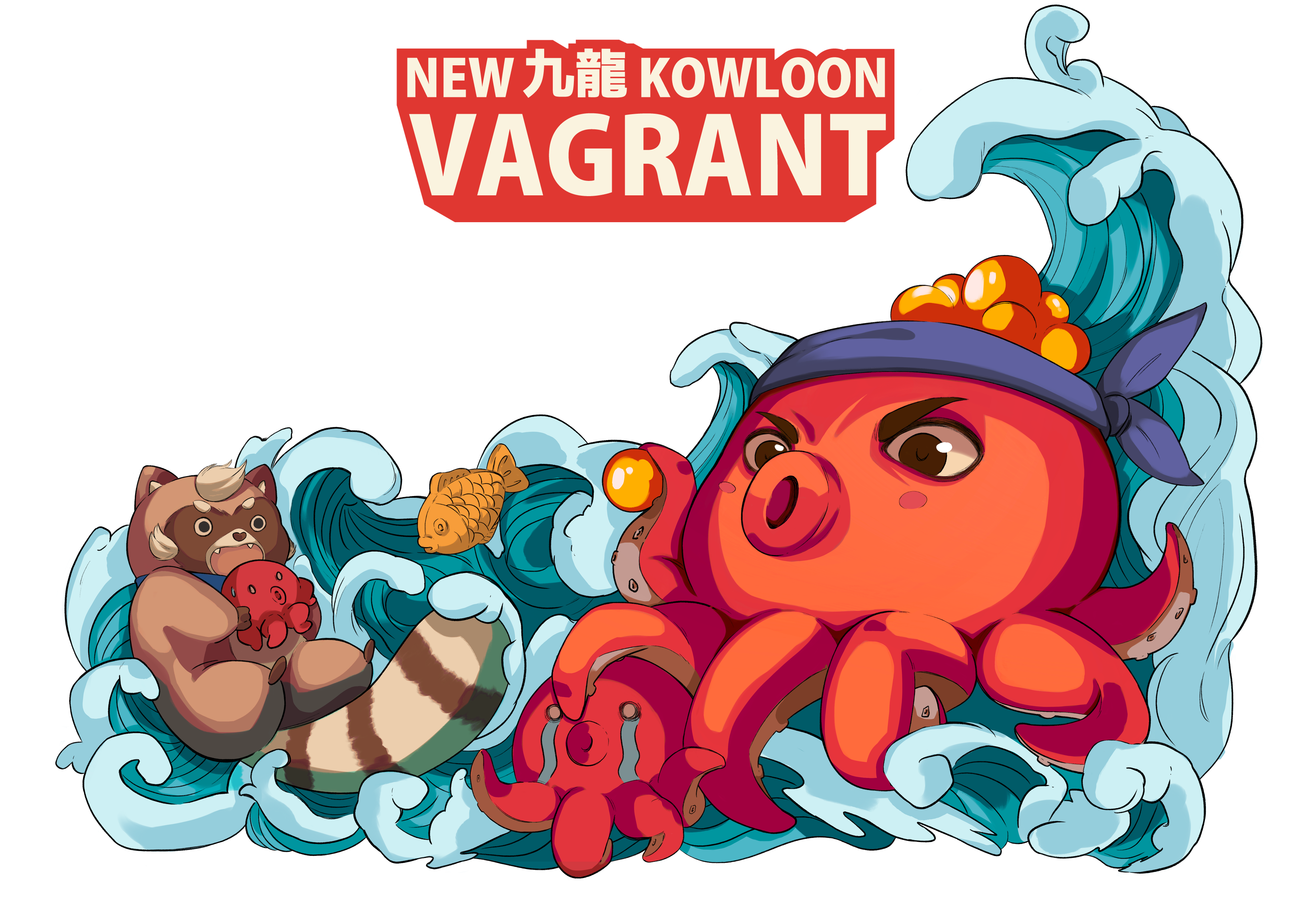 New Kowloon Vagrant key artwork — Outland Studio x Maelstrom Creatives