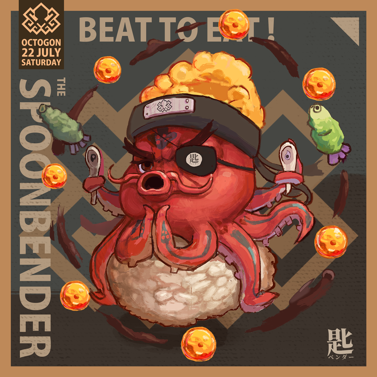 New Kowloon Vagrant — Spoonbender character illustration