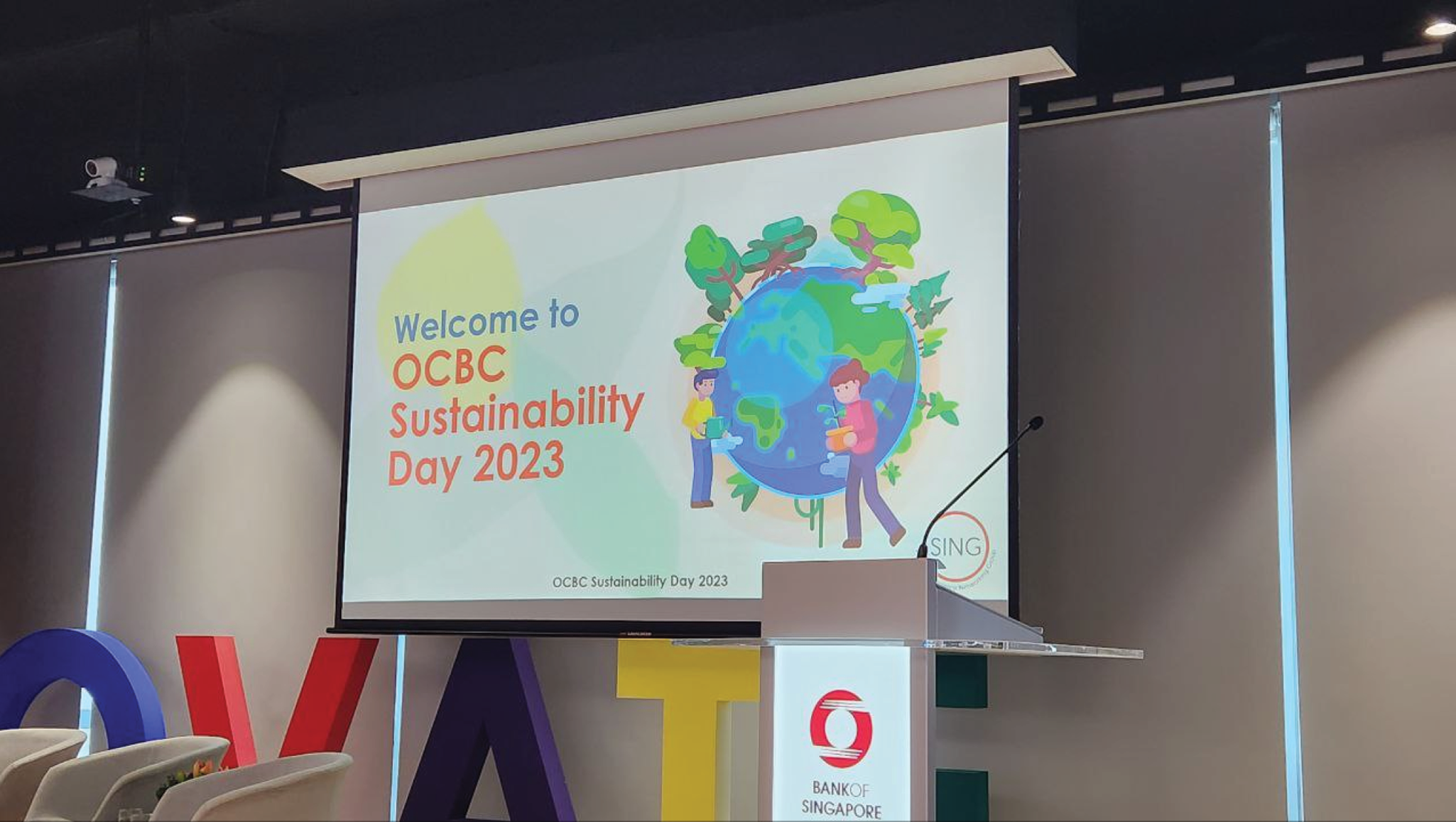 OCBC Sustainability Day 2023 illustration detail — scene two