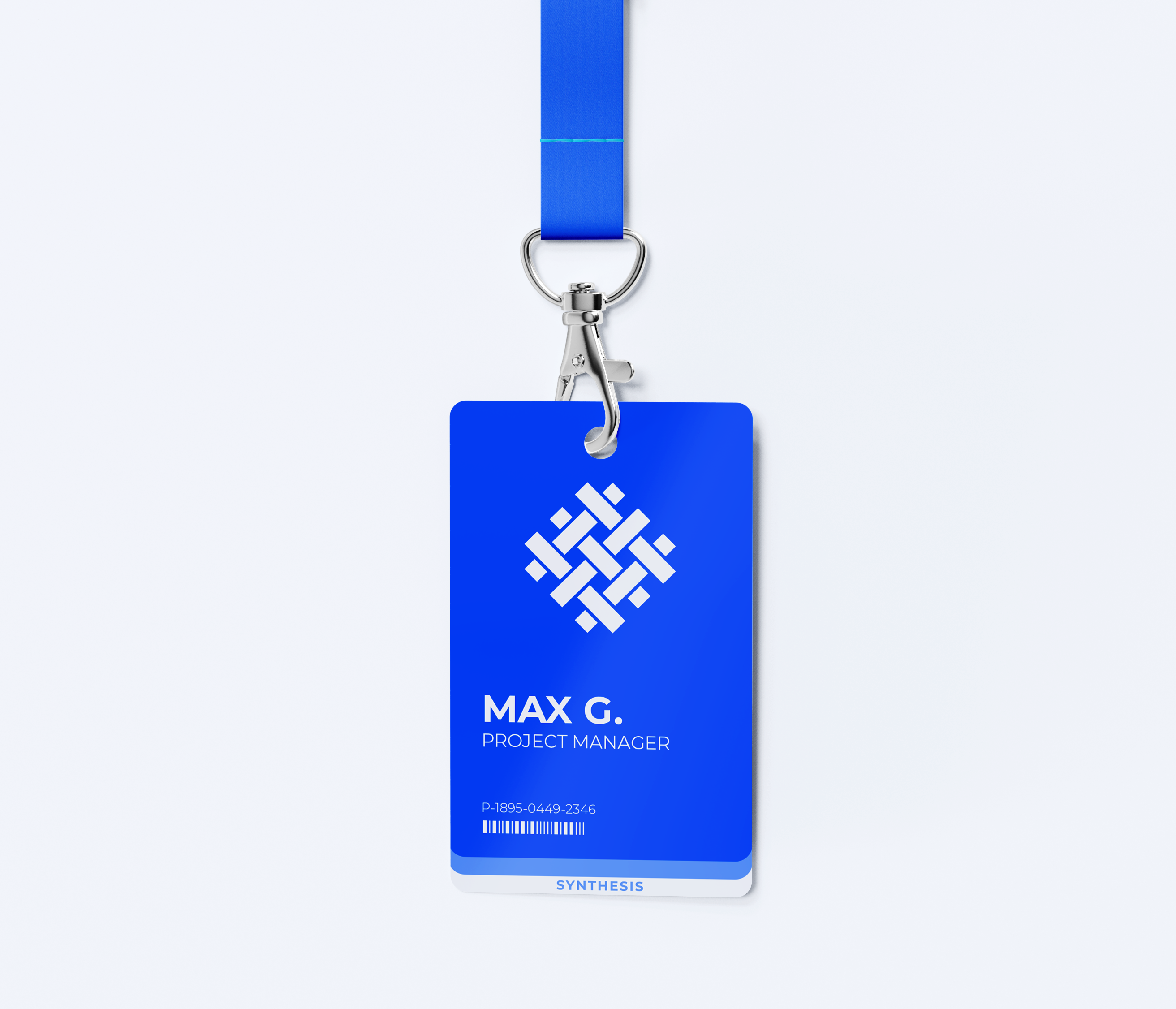 Synthesis branded lanyard mockup